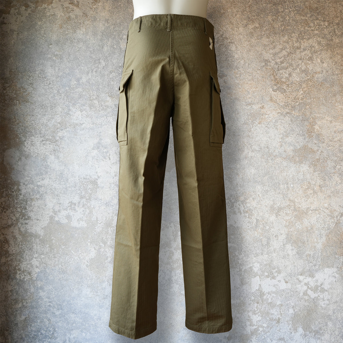 WORKERS M43 Trousers Mod Khaki Herringbone