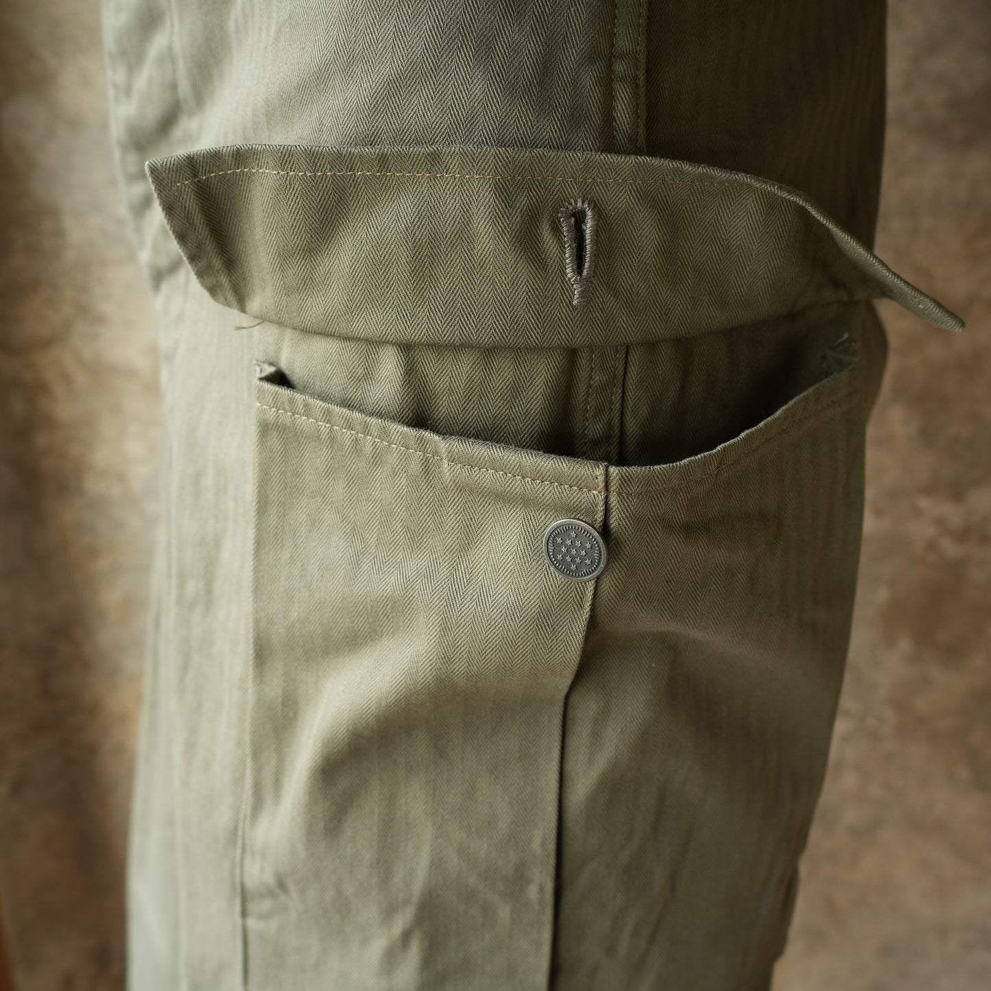 WORKERS M43 Trousers Mod_OD Herringbone