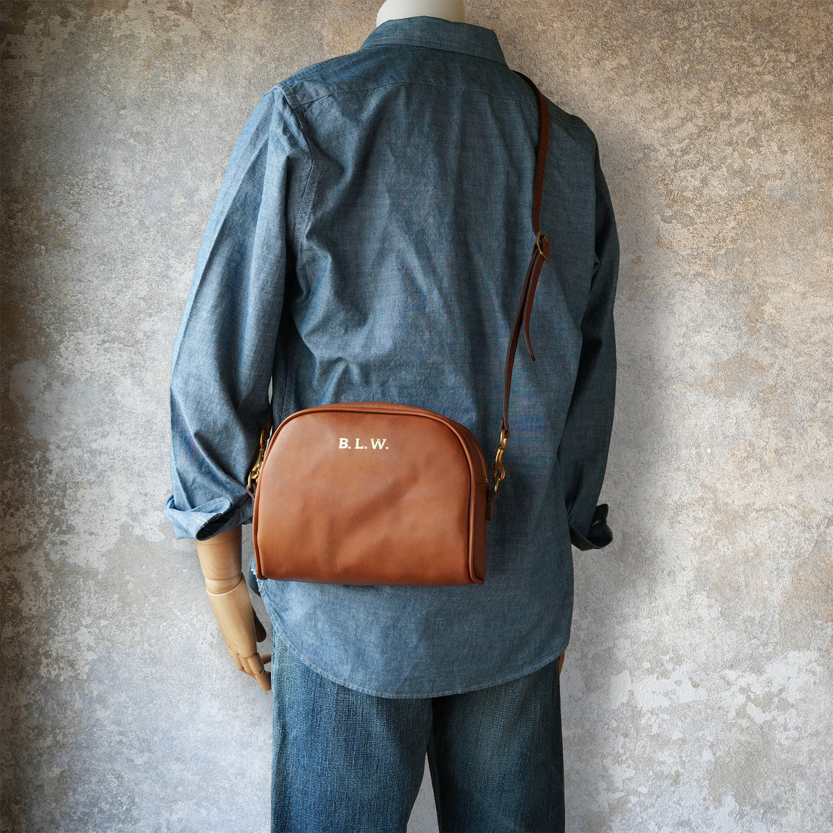 VASCO_VS-296L LEATHER OFFICER POUCH BAG_SAND