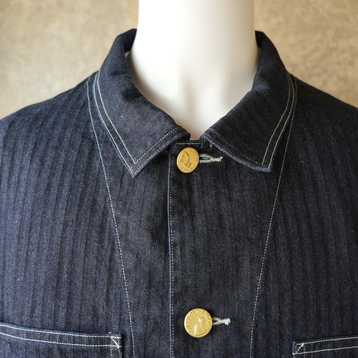 WORKERS_QUEEN OF THE ROAD Jacket_10oz Indigo Herringbone