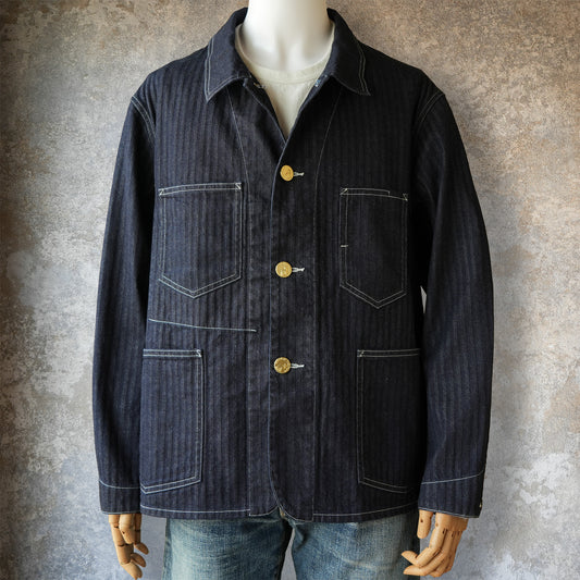 WORKERS_QUEEN OF THE ROAD Jacket_10oz Indigo Herringbone