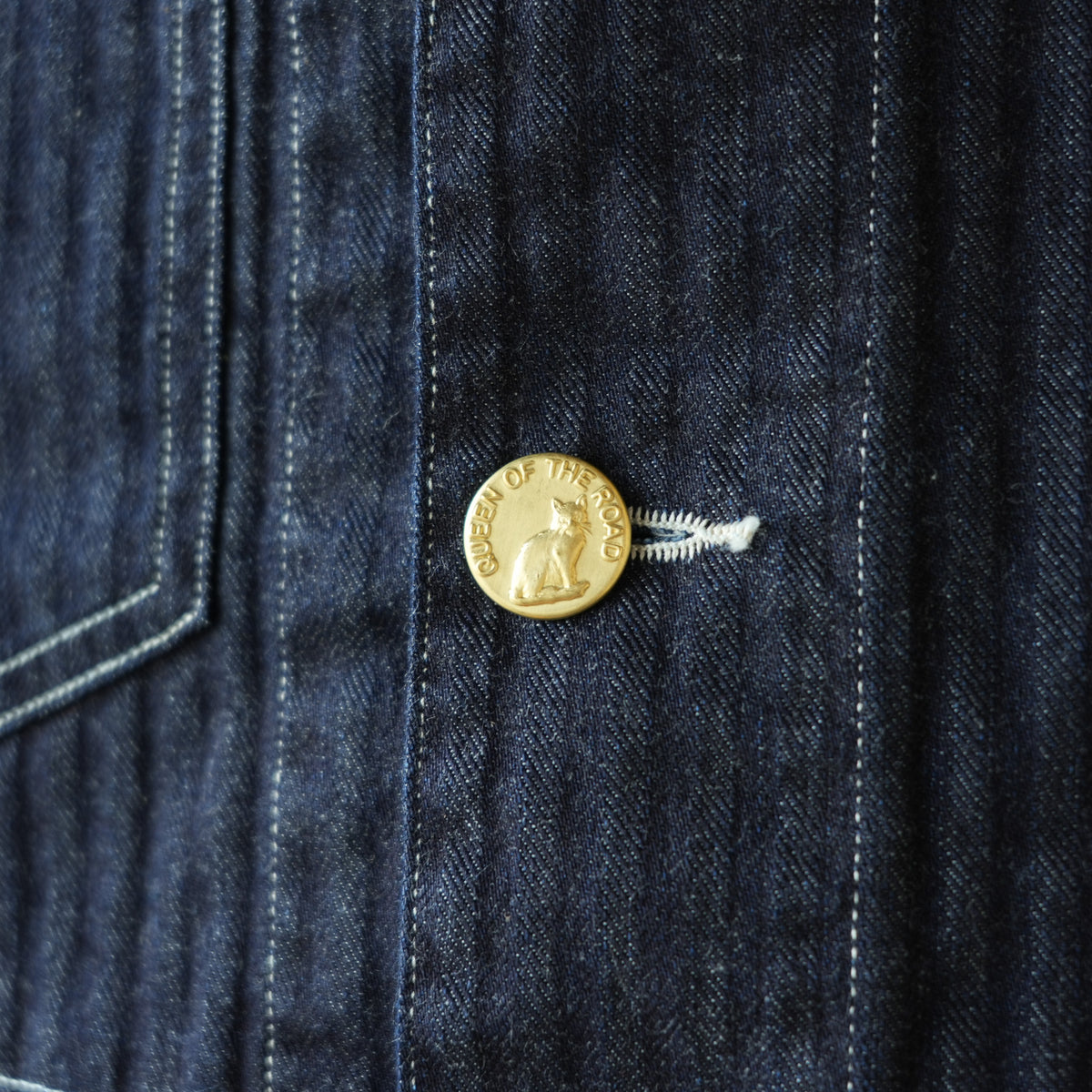 WORKERS_QUEEN OF THE ROAD Jacket_10oz Indigo Herringbone