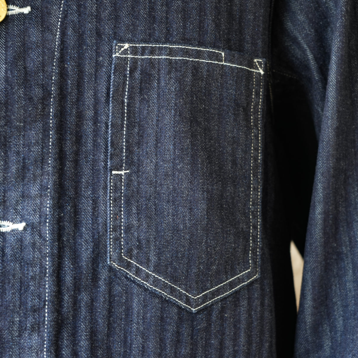 WORKERS_QUEEN OF THE ROAD Jacket_10oz Indigo Herringbone