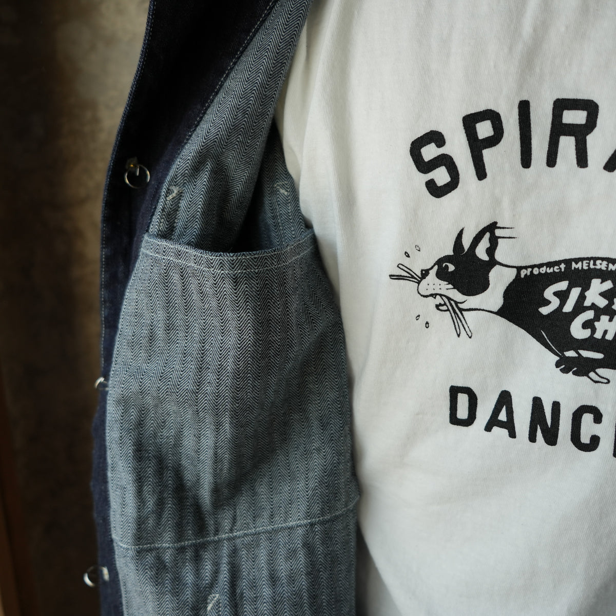 WORKERS_QUEEN OF THE ROAD Jacket_10oz Indigo Herringbone