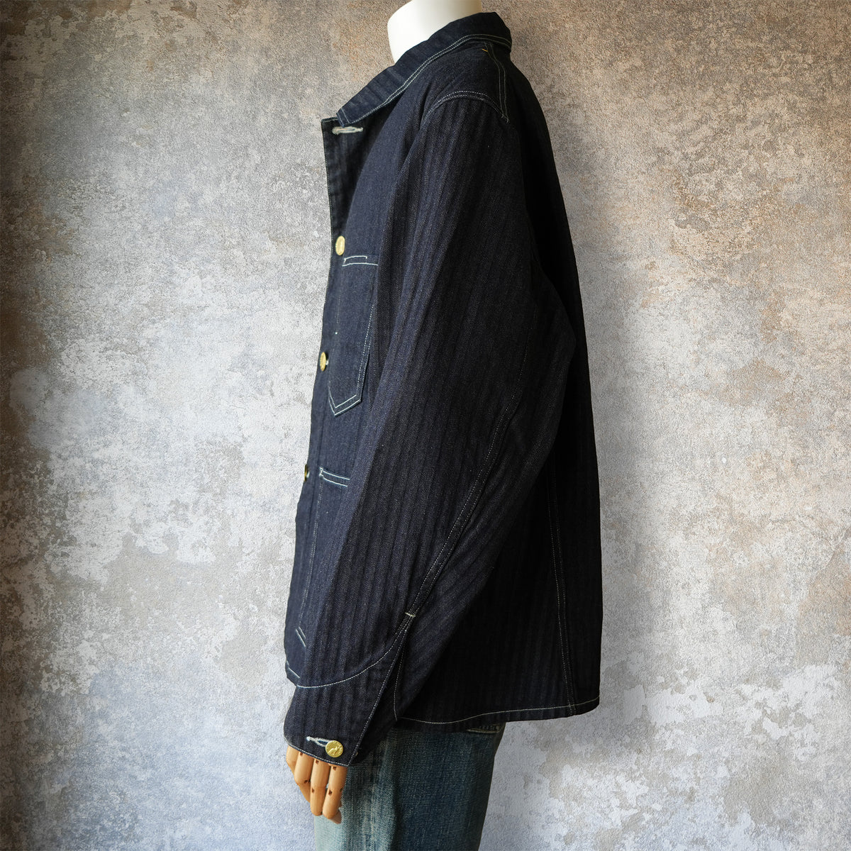 WORKERS_QUEEN OF THE ROAD Jacket_10oz Indigo Herringbone