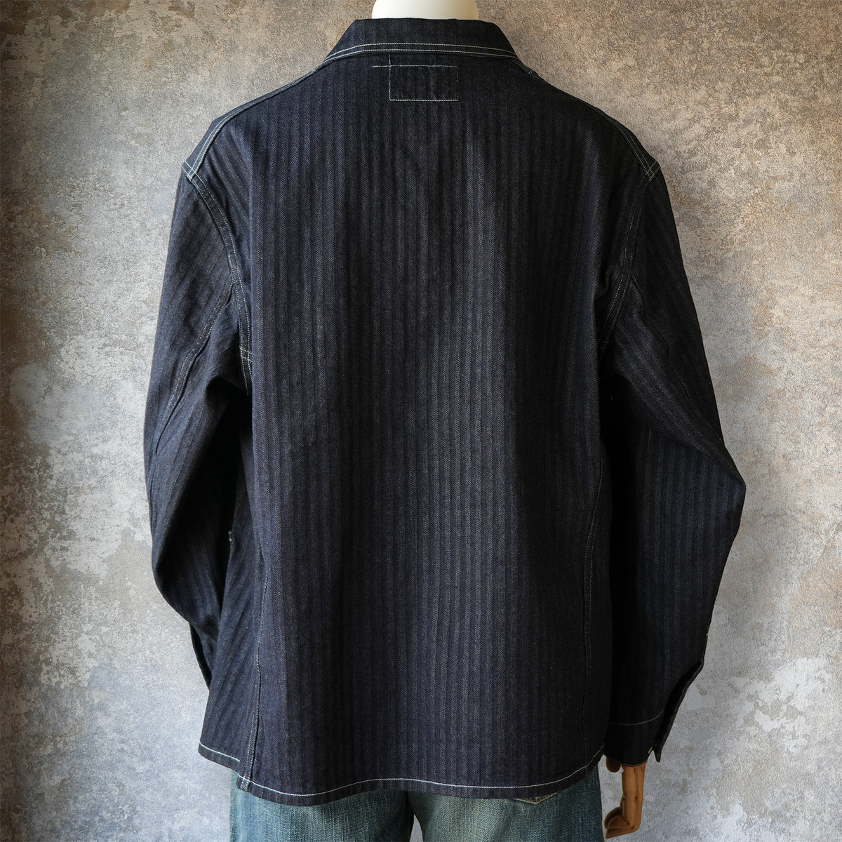 WORKERS_QUEEN OF THE ROAD Jacket_10oz Indigo Herringbone