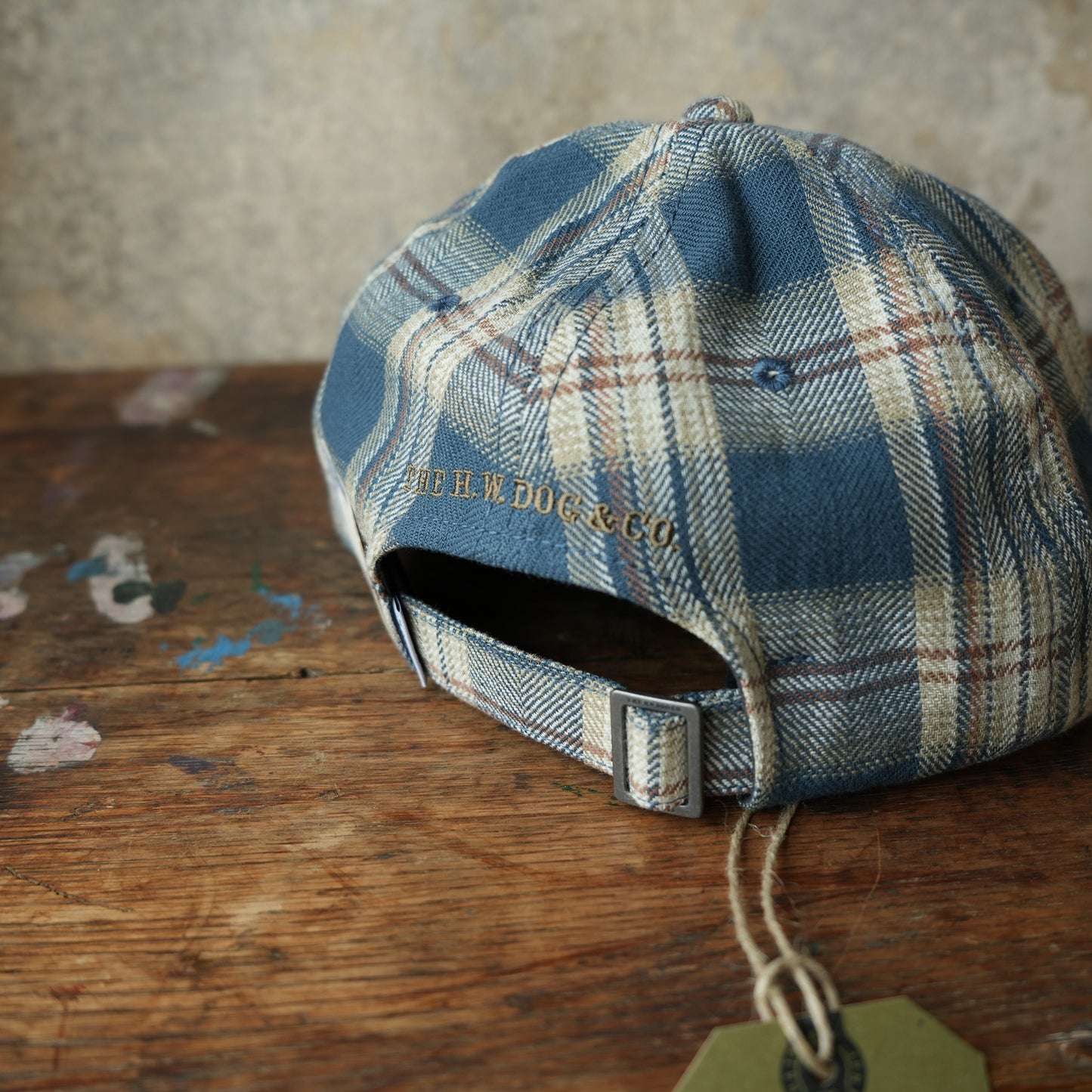 THE H.W.DOG&CO_D-01147_PLAID TWO TONE CAP - Navy
