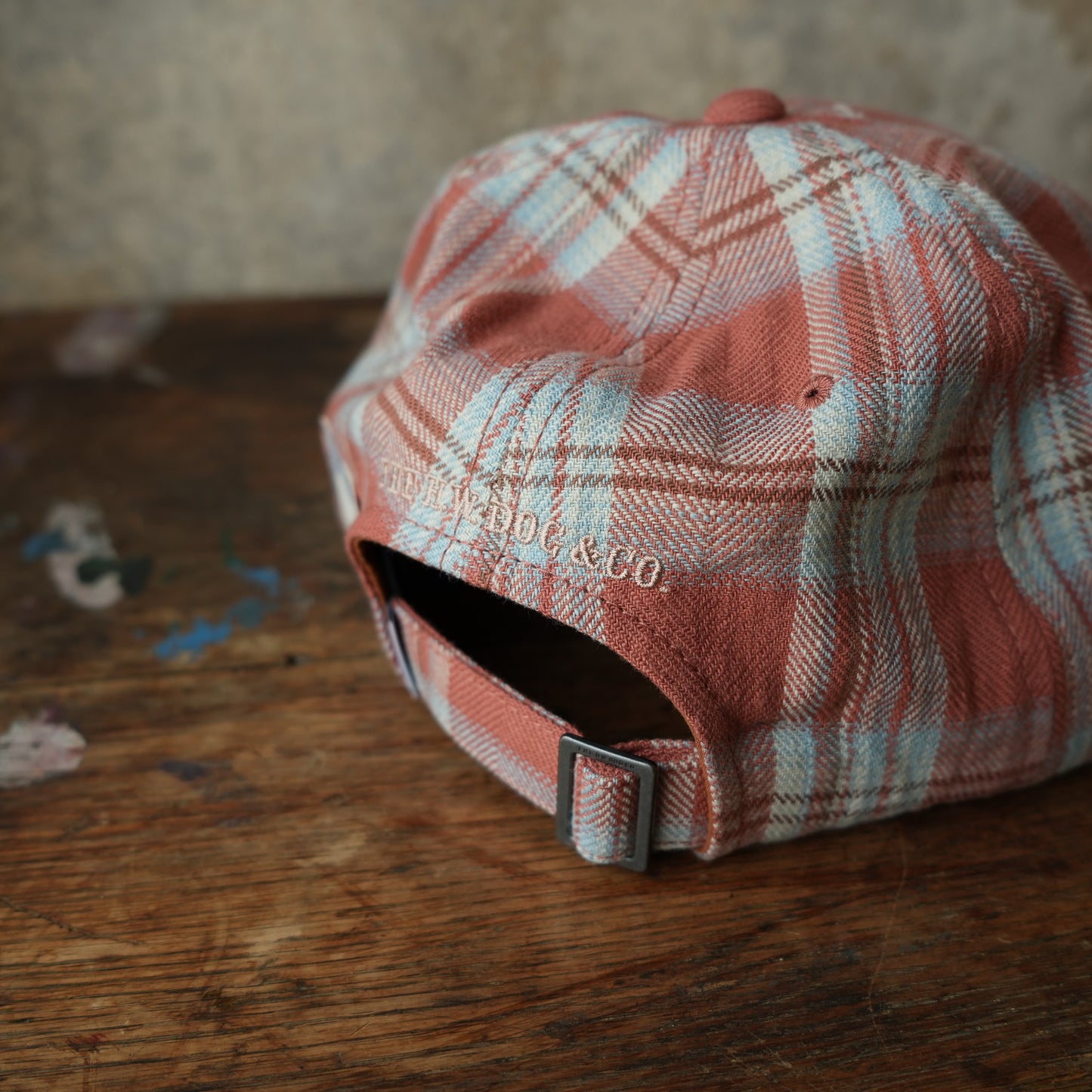 THE H.W.DOG&CO_D-01147_PLAID TWO TONE CAP - Red