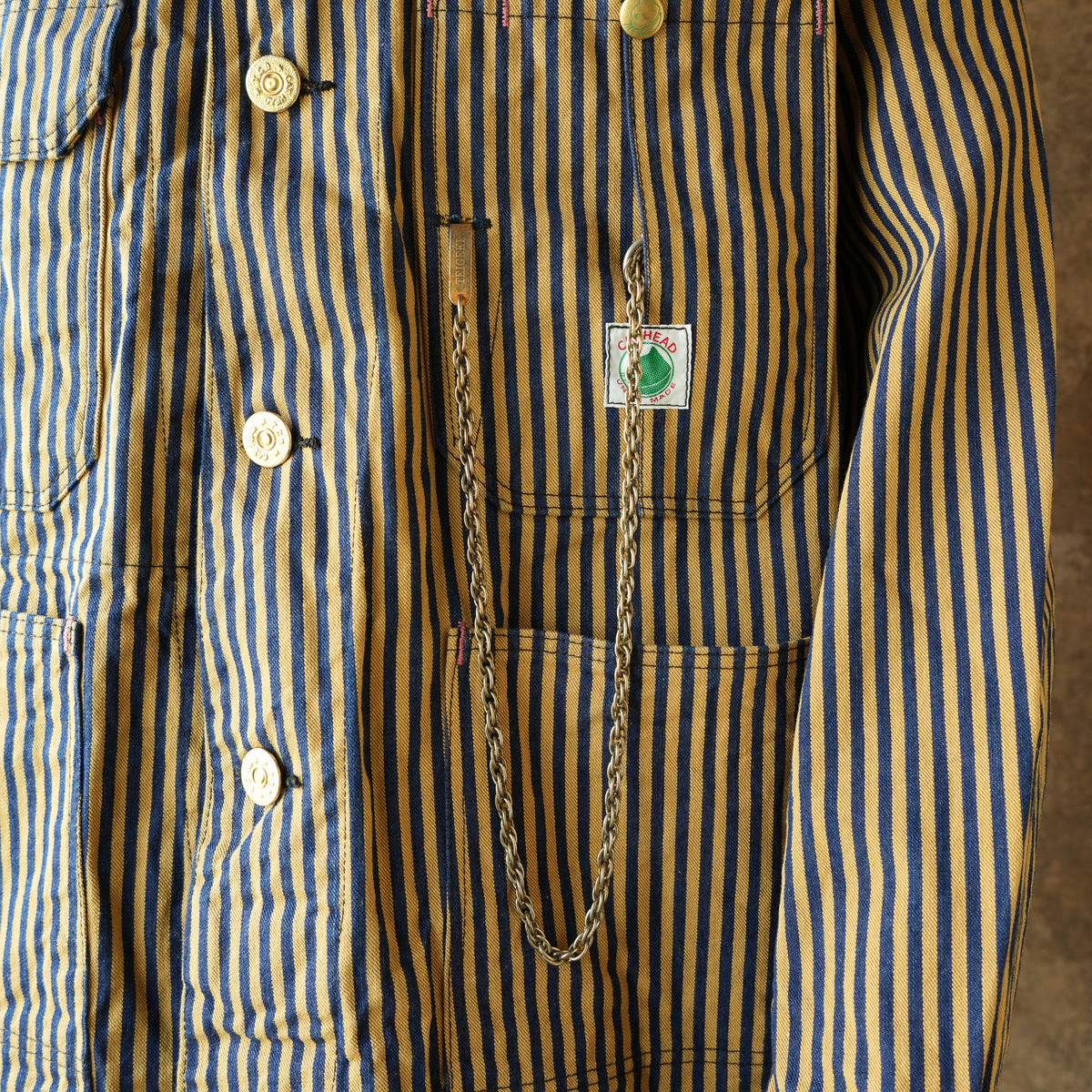 TCB Jeans_Cat Head Jacket_Brown Tabby Stripe