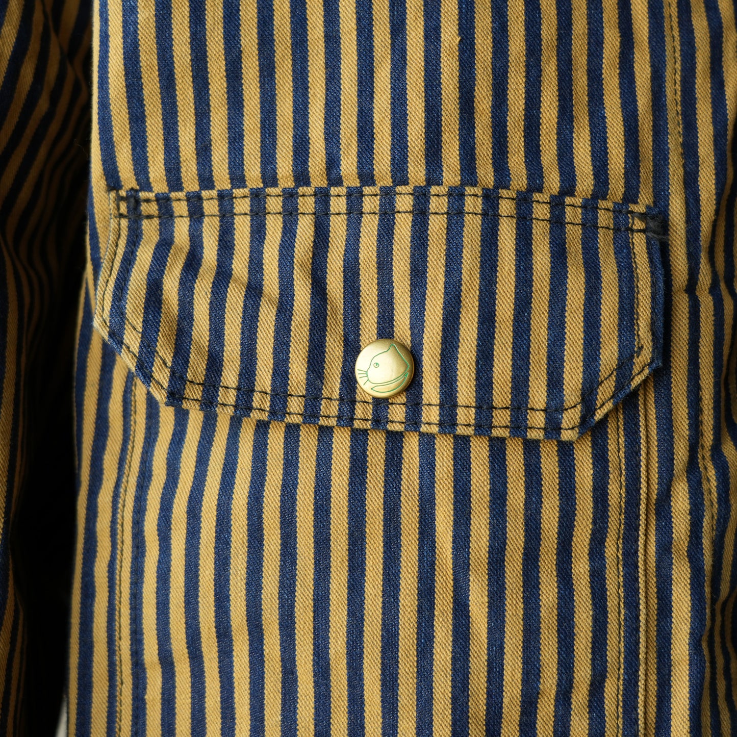 TCB Jeans_Cat Head Jacket_Brown Tabby Stripe
