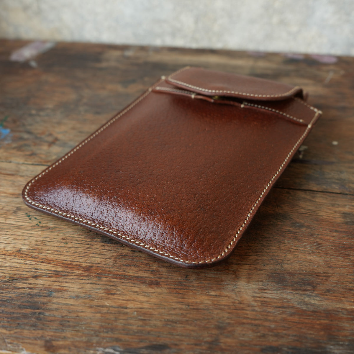 SpiralDance_Mobile holster_Wild Boar Leather_Brown
