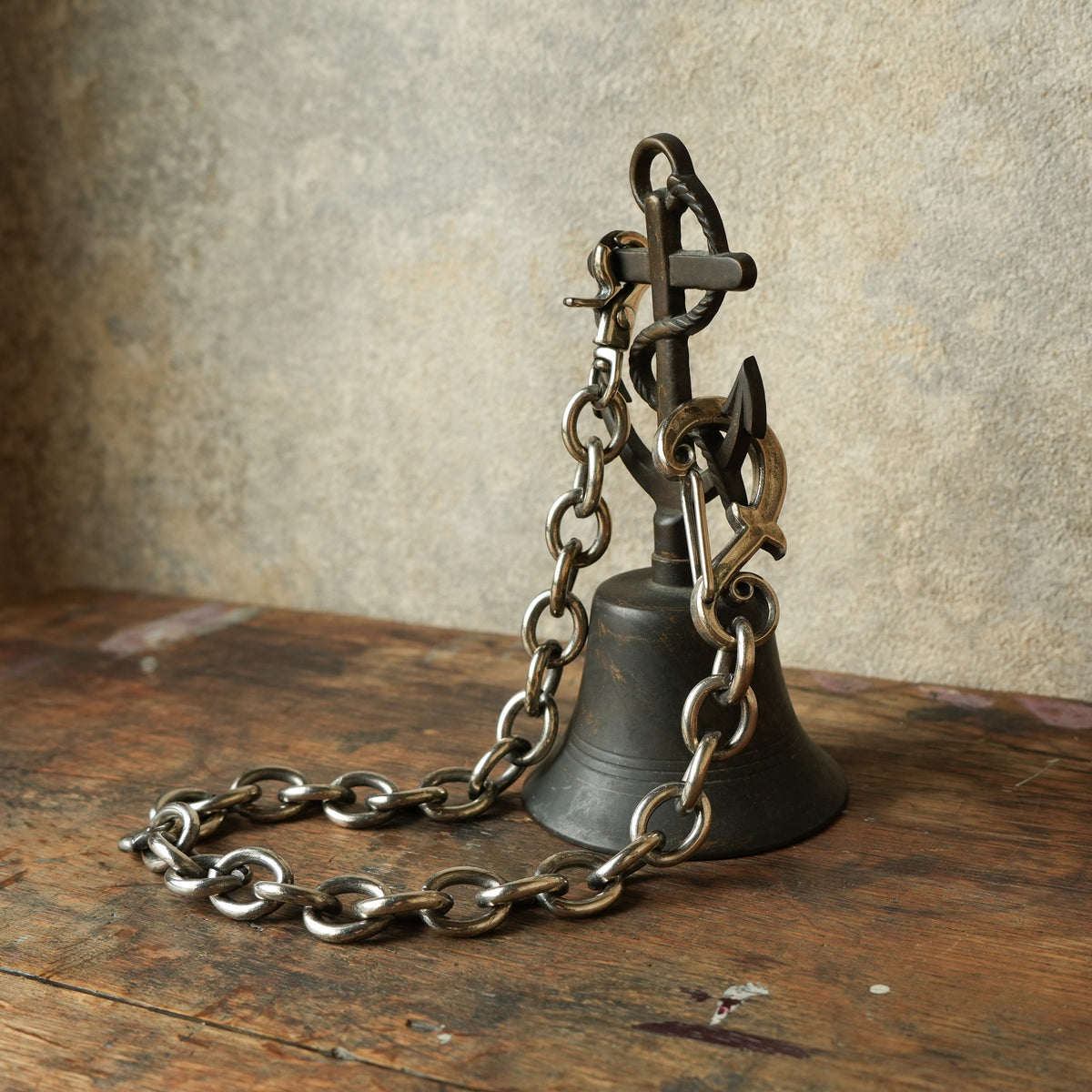 INCEPTION_F-HOLE CARABINER WALLET CHAIN/ SILVER PLATING <ipc-10></ipc-10>