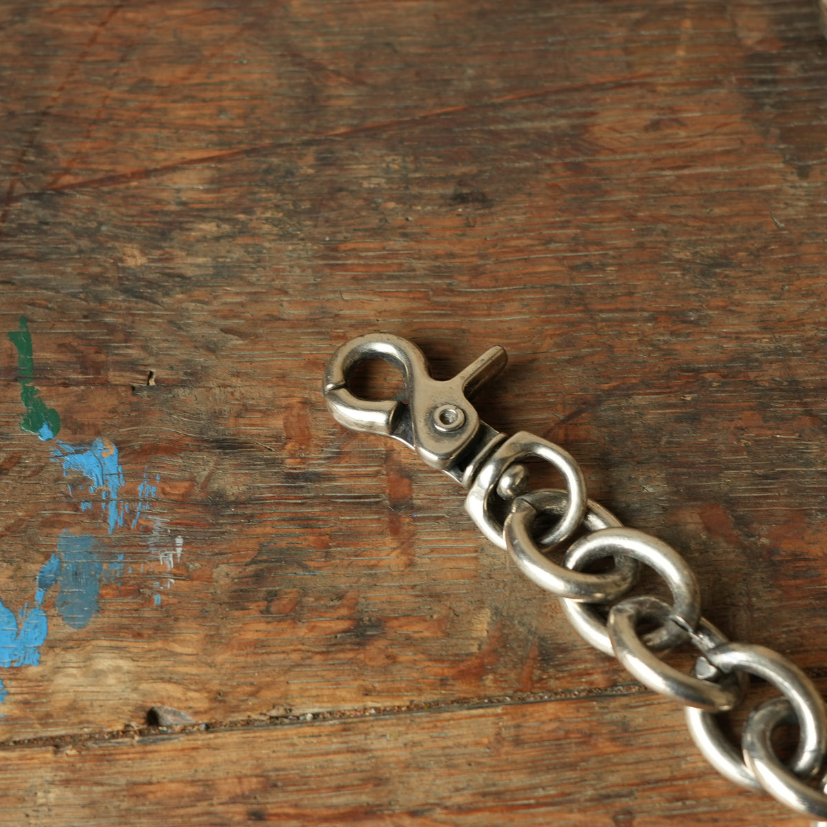 INCEPTION_F-HOLE CARABINER WALLET CHAIN/ SILVER PLATING <ipc-10></ipc-10>