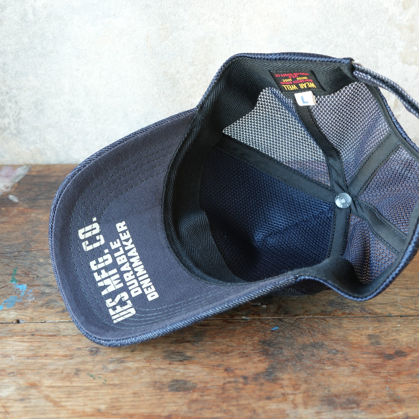 UES_82MC-I_Indigo Mesh Cap Denim_UES