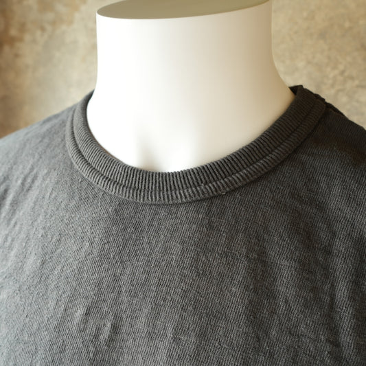 UES_652321_NV_1_8番スラブネップ半袖Tシャツ_Steel Gray
