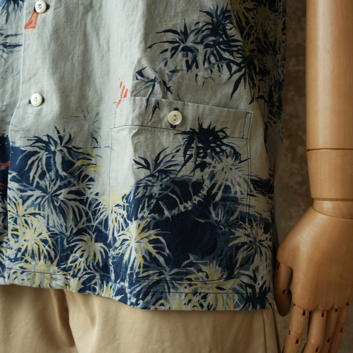 DELUXEWARE_AL-21_1960s INDIGO ALOHA