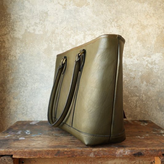 VASCO_VS-263TL_LEATHER NELSON TOTE BAG_OLIVE