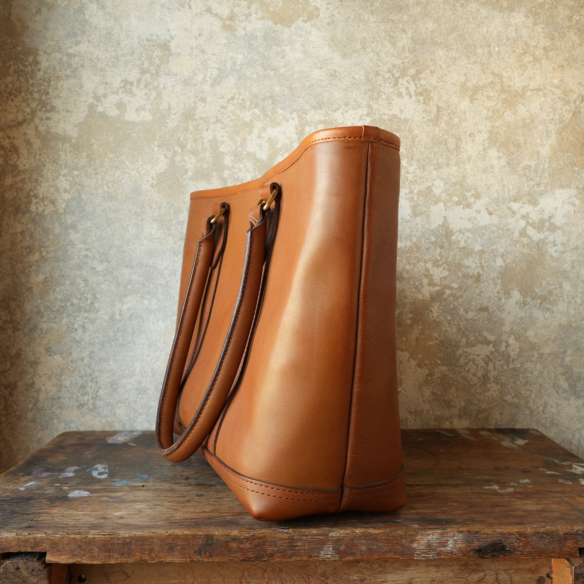 VASCO_VS-263TL_LEATHER NELSON TOTE BAG_SAND