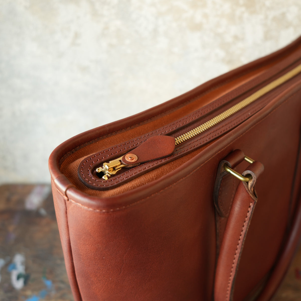 VASCO_VS-263TL_LEATHER NELSON TOTE BAG_CAMEL