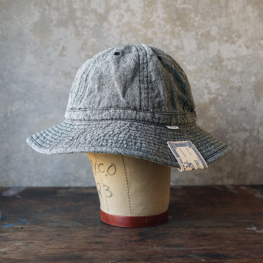THE H.W.DOG&CO_D-01139_LINEN FATIGUE HAT_BLACK