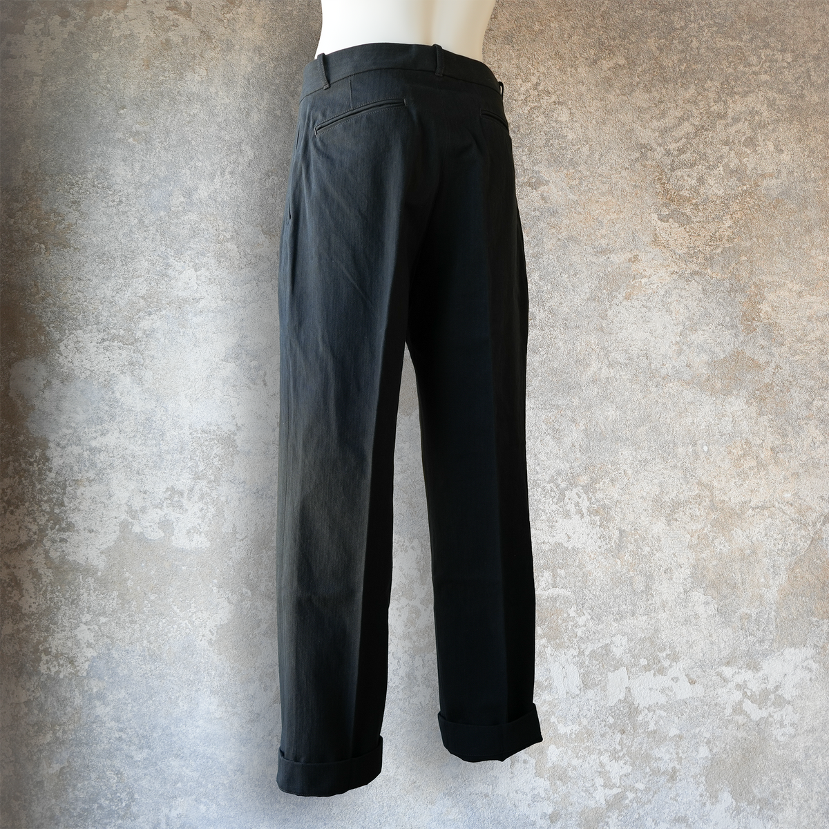 G&F Co._HERRINGBONE TROUSER_BLACK