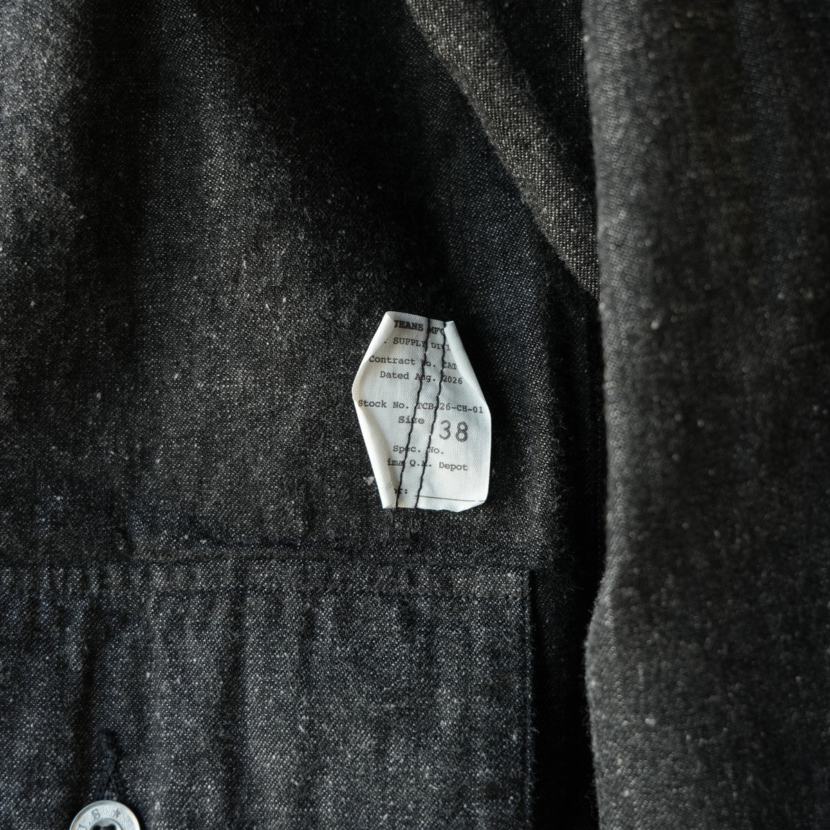 TCB jeans_Catface Jacket 10.2oz_Black Denim