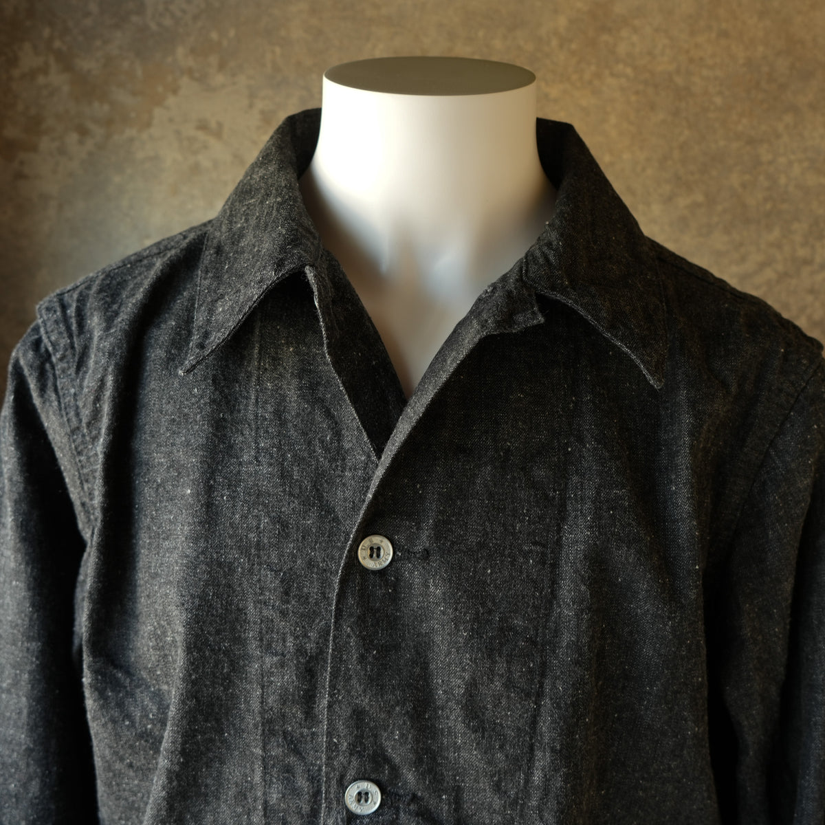 TCB jeans_Catface Jacket 10.2oz_Black Denim