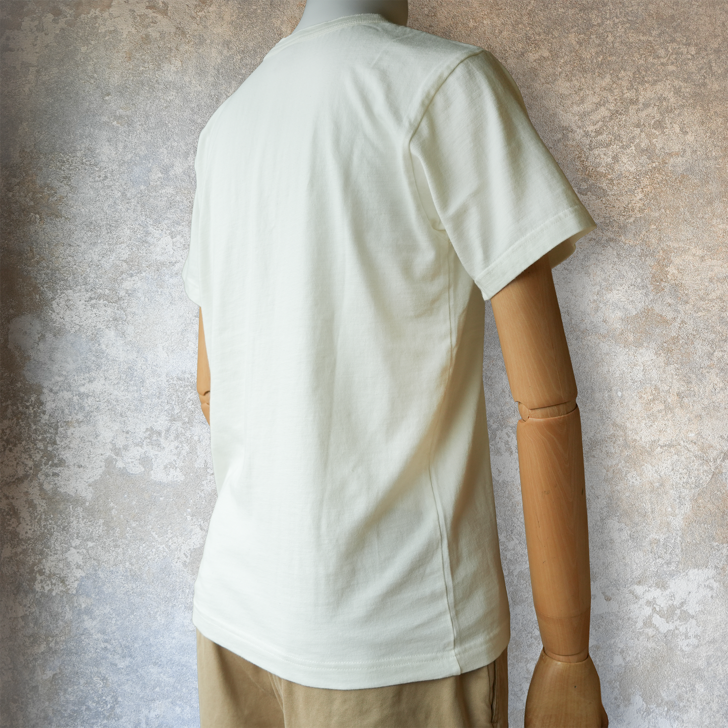 UES_66RR_01_1_ラマヤーナ ヘンリーネックTシャツ_White