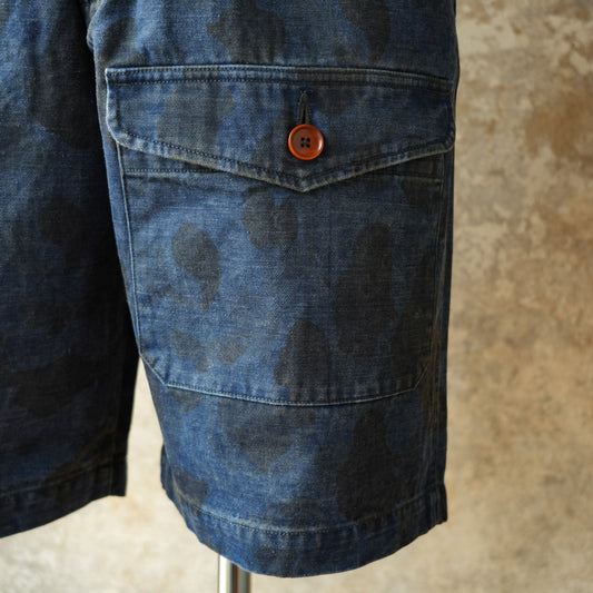 PREQUEL_P1005 Combat Indigo Field Shorts_コンバットショーツ