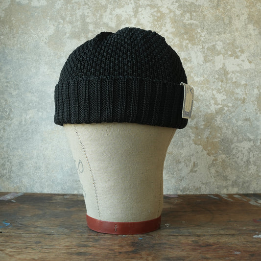 THE H.W.DOG&CO_ D-01221_SEED STITCH KNIT CAP_Black