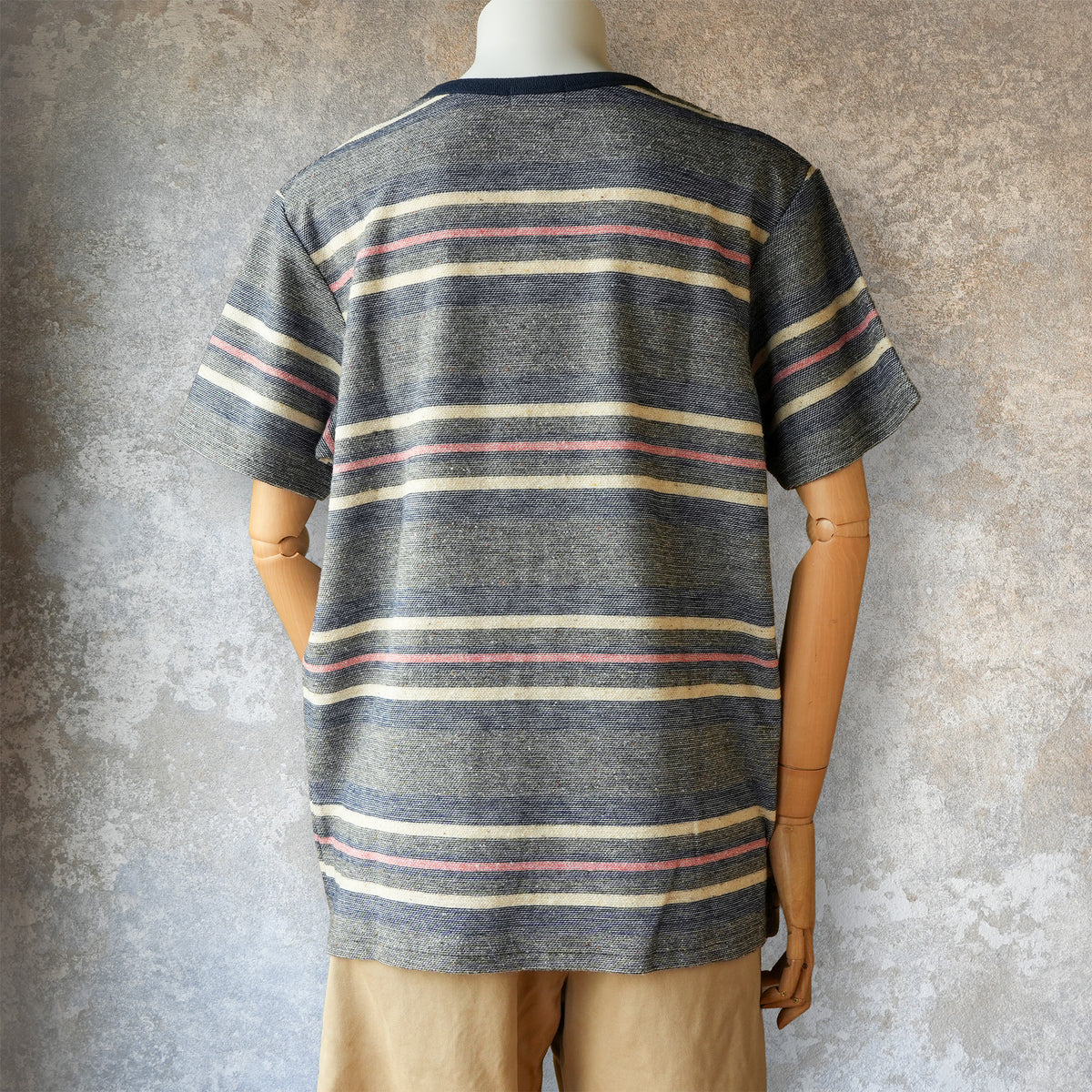 TCB Jeans_Inside-Out Stripe TEE_Type 2(濃いグレー)