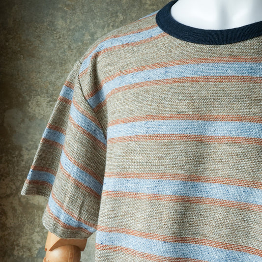 TCB Jeans_Inside-Out Stripe TEE_Type 1(薄いグレー)