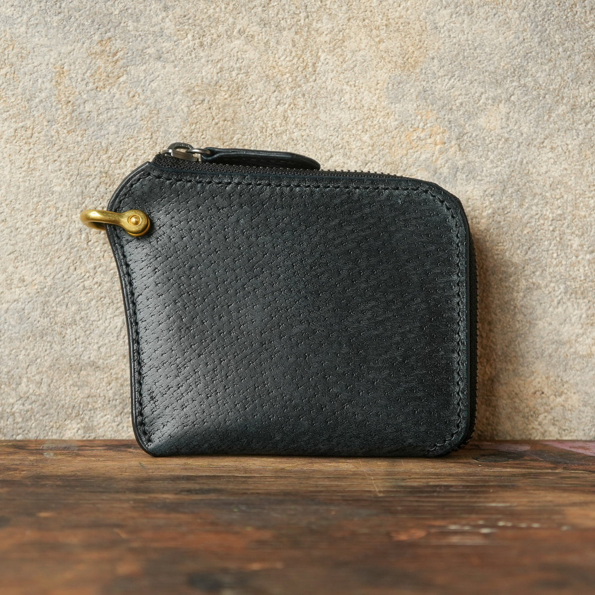 SpiralDance_L-Zip Small Wallet_NAVY