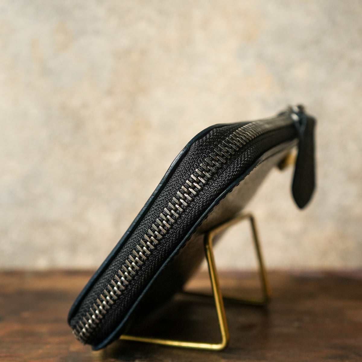 SpiralDance_L-Zip Small Wallet_NAVY