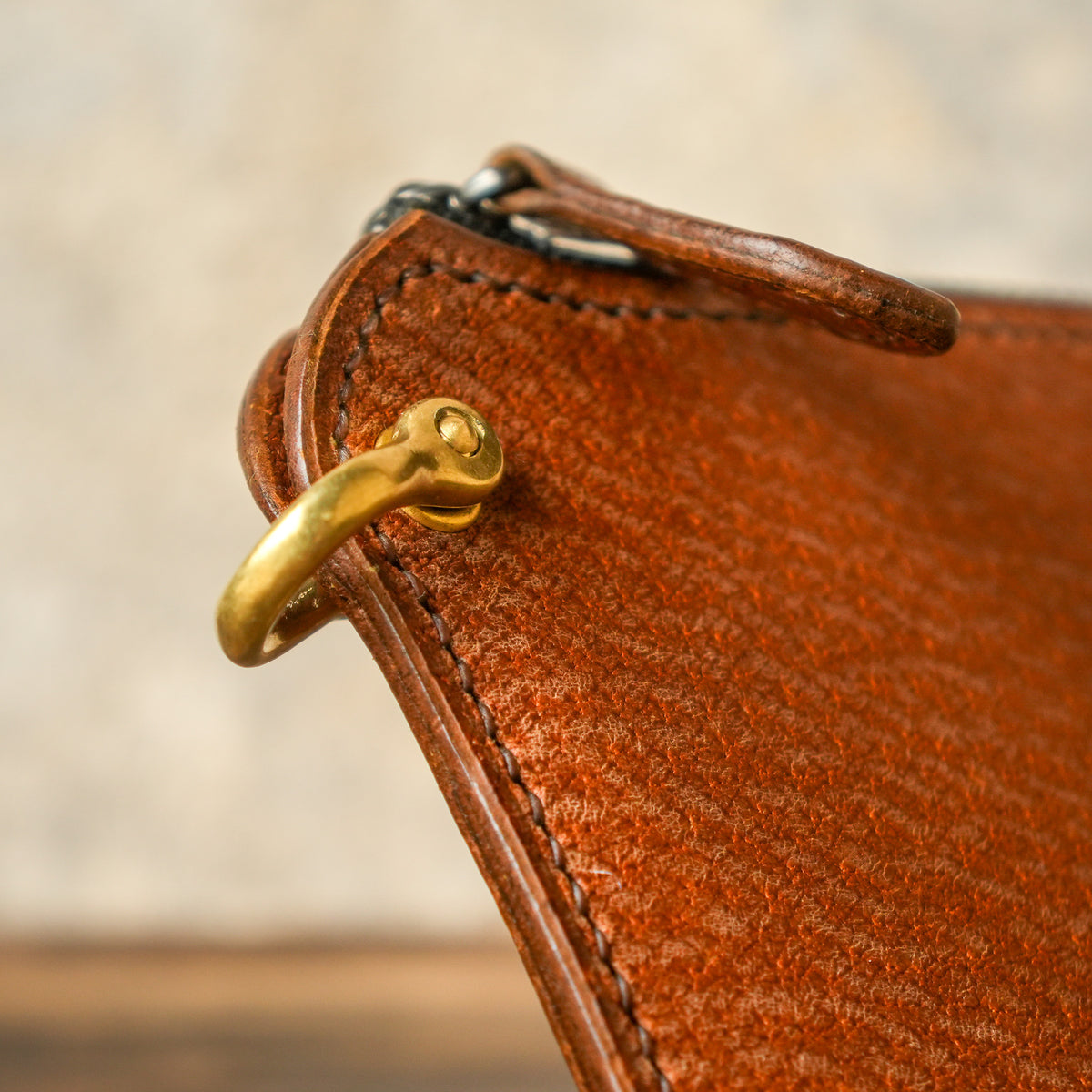 SpiralDance_L-Zip Small Wallet_CAMEL