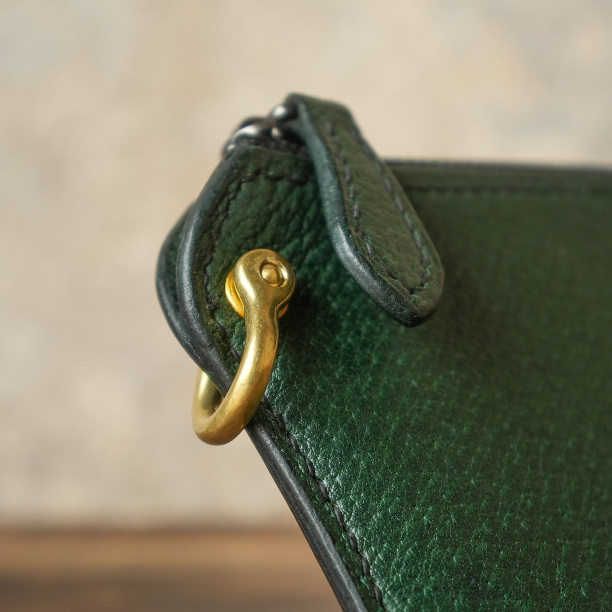 SpiralDance L-Zip Small Wallet DARK GREEN