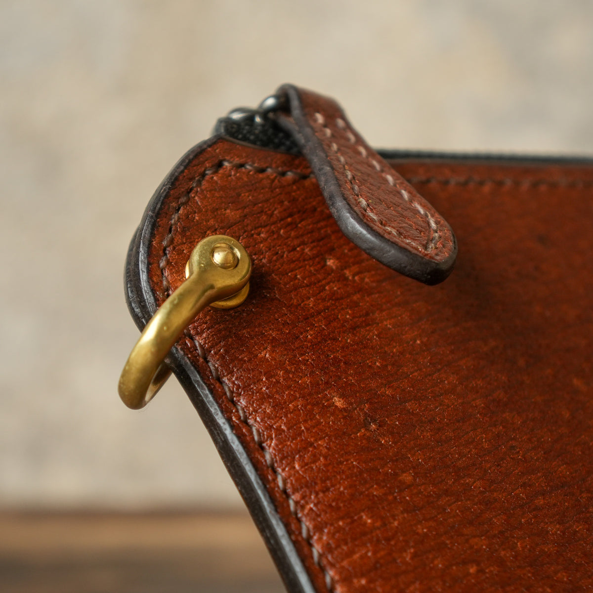 SpiralDance_L-Zip Small Wallet_BROWN