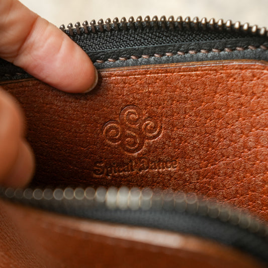 SpiralDance_L-Zip Small Wallet_CAMEL