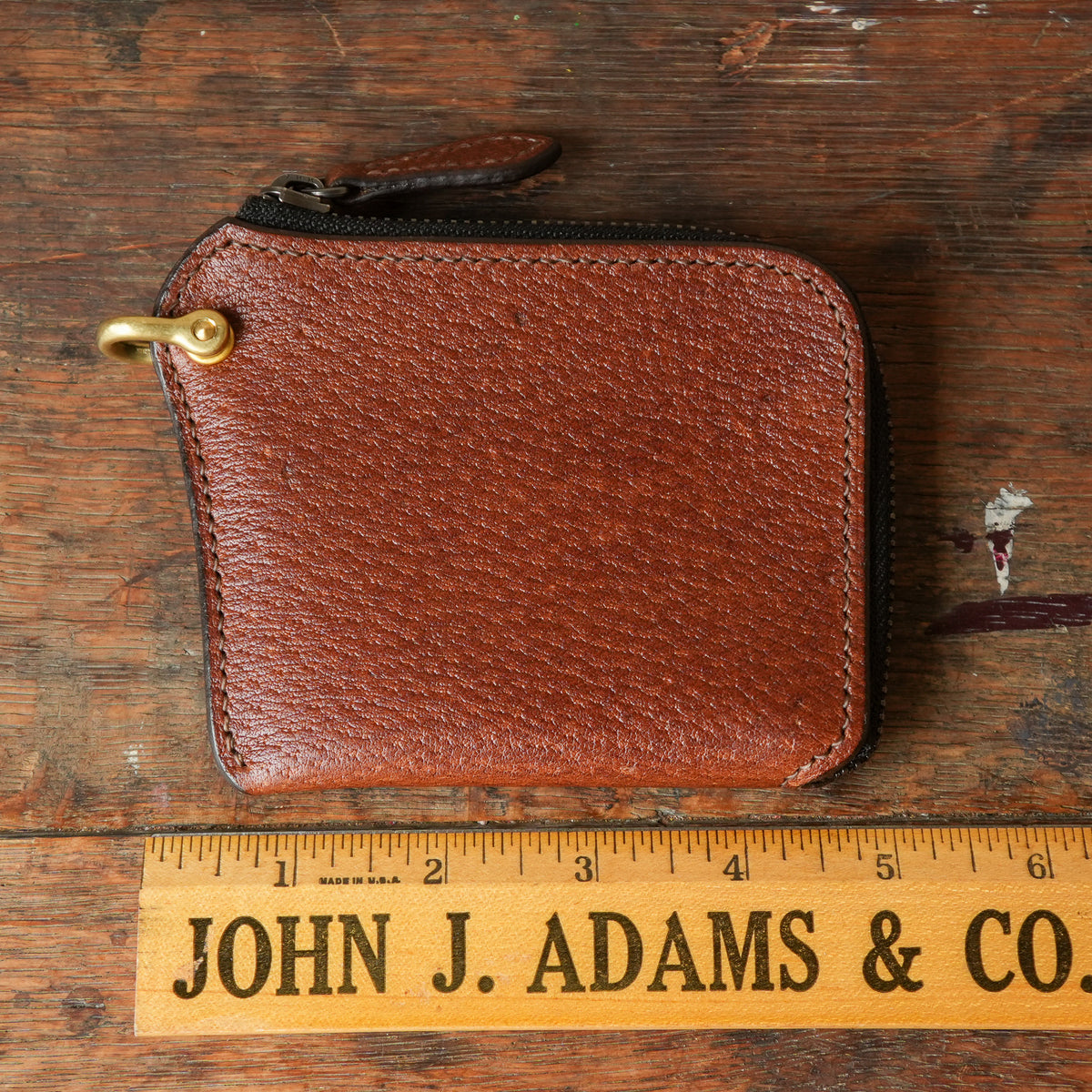 SpiralDance_L-Zip Small Wallet_BROWN