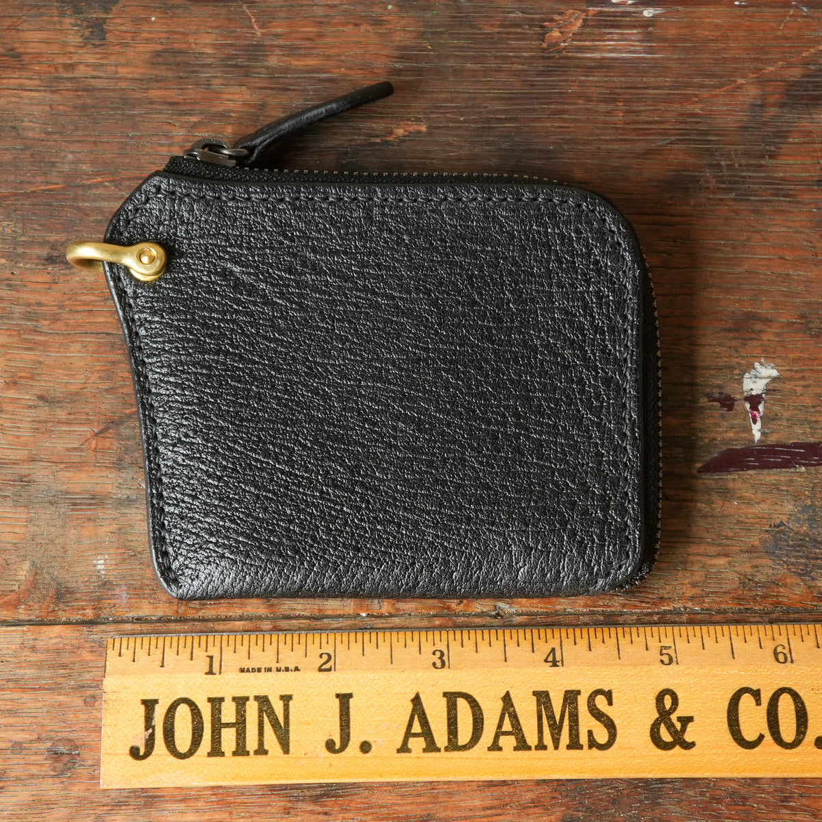 SpiralDance_L-Zip Small Wallet_BLACK
