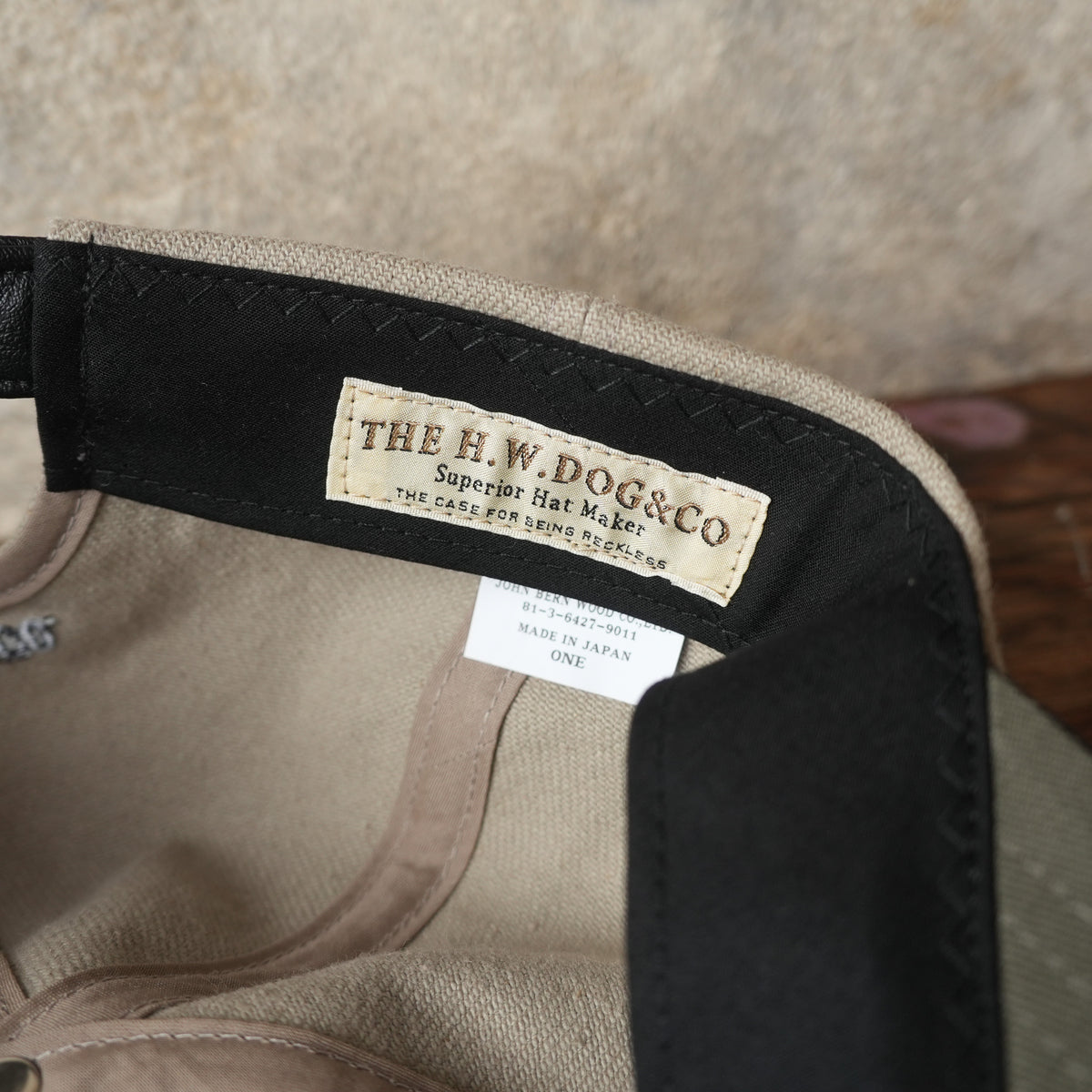 THE H.W.DOG&CO_D-01223_2TONE UNION CAP_BEIGE