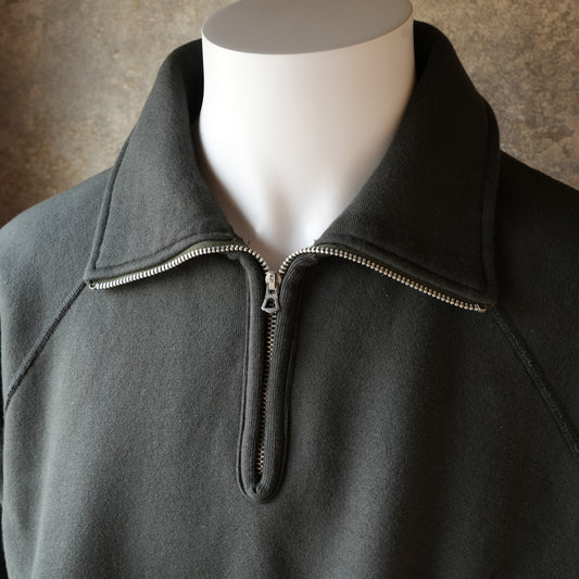 G&F Co._HALF-ZIP SWEATSHIRT_INK BLACK