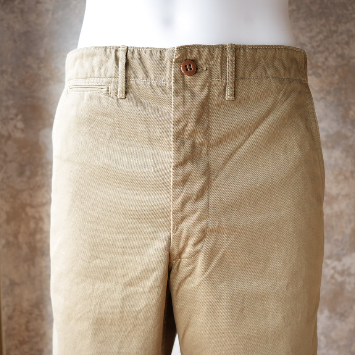 WORKERS_ Officer Trousers, Regular Fit / Khaki No-1, 10 oz Chino