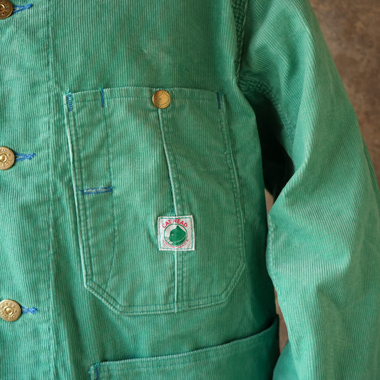 TCB Jeans_Cat Head Jacket Green Apple Corduroy