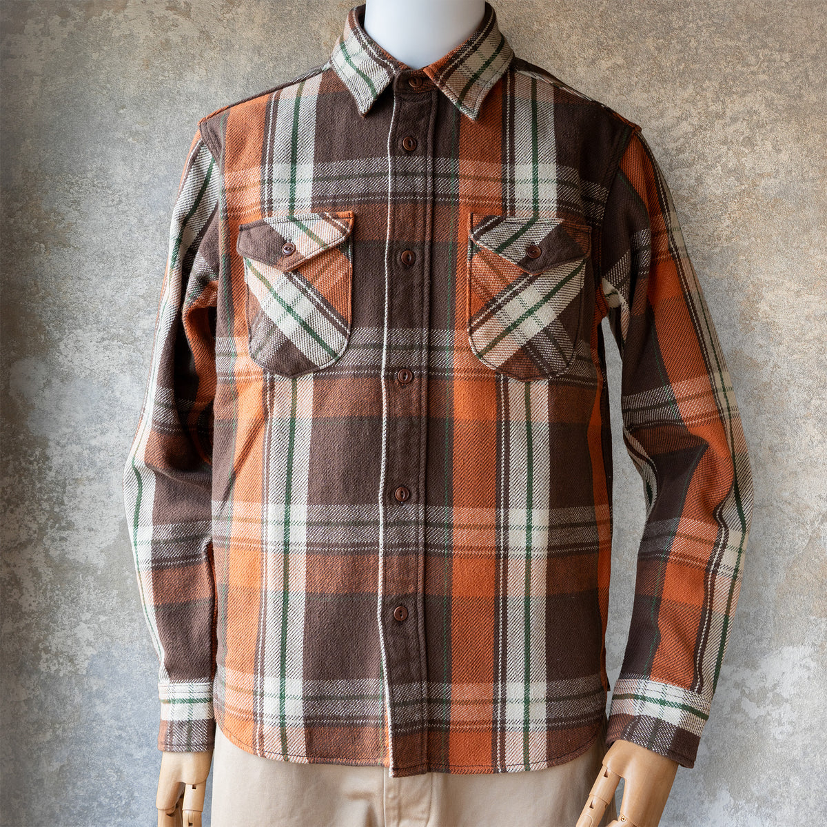 UES_502654_10_1_Heavy Flannel Shirt_Brown