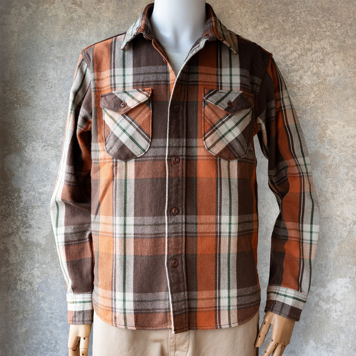 UES_502654_10_1_Heavy Flannel Shirt_Brown