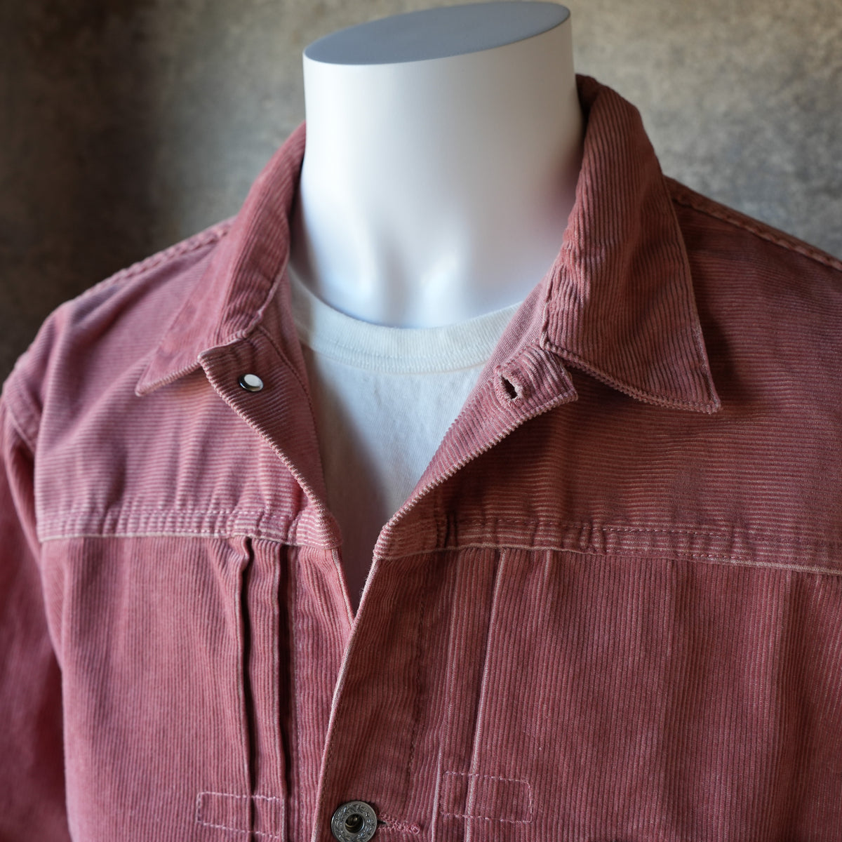 TCB Jeans_New S40's Cord Jacket_Salmon Pink