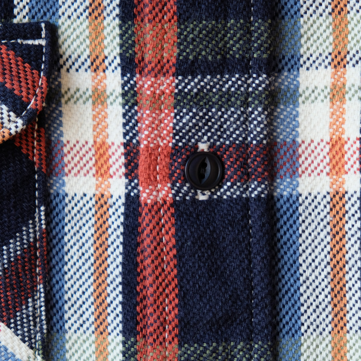 UES_502553_05_3_Yarn-dyed heavy flannel shirt_Navy