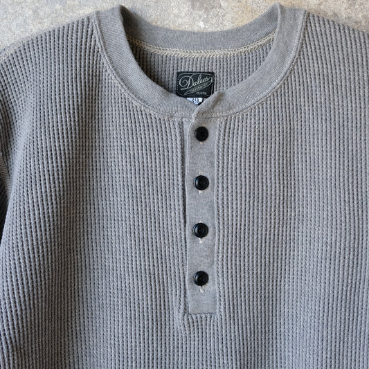 DALEE'S_2230HT_1930s WAFFLE HENLY THERMAL_杢GRAY.BEIGE