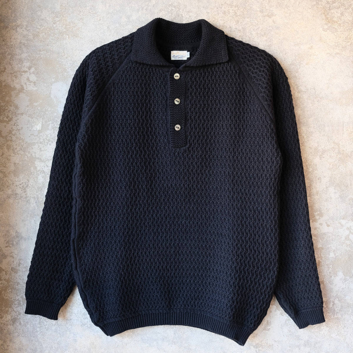 G&F Co. Knitted Polo Shirt, Black